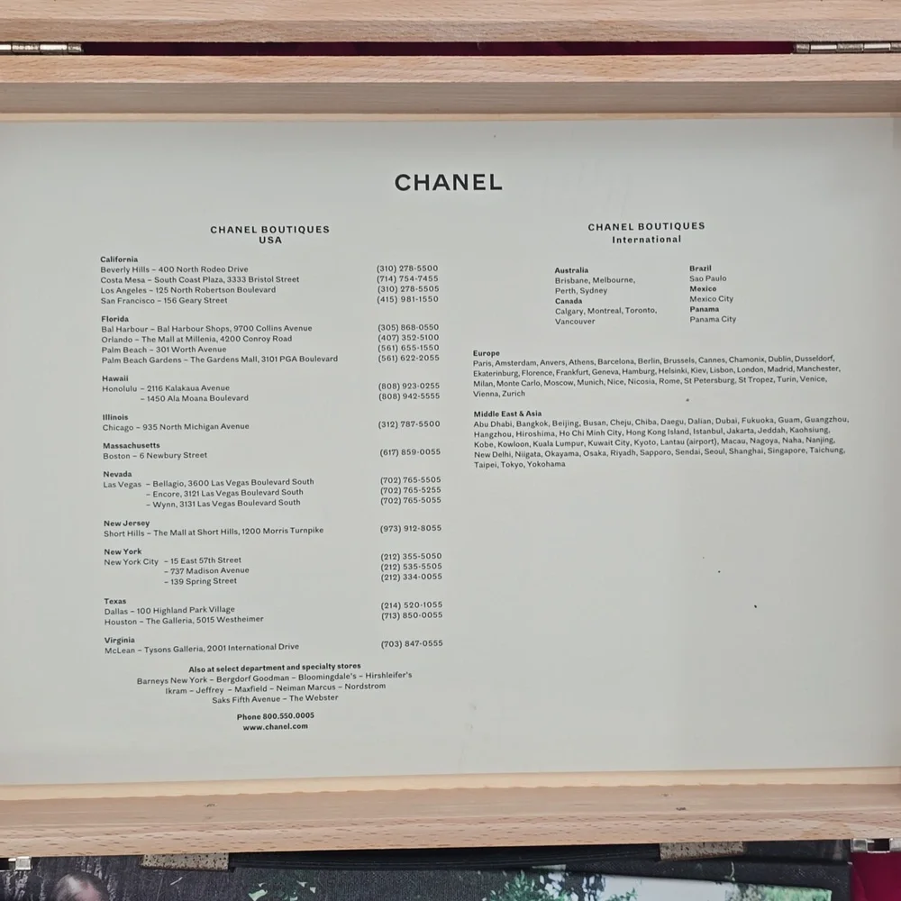 Chanel‎ Fashion Impressionism 2015/2016  Collection Wooden Box